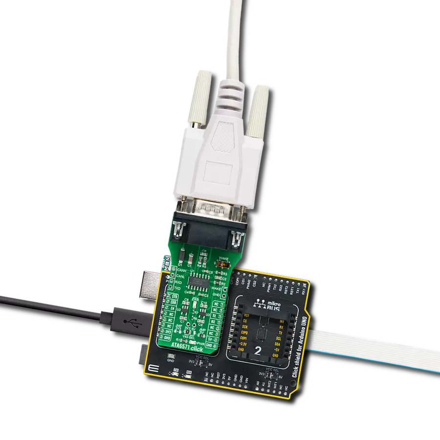ATA6571 Click with Arduino UNO Rev3