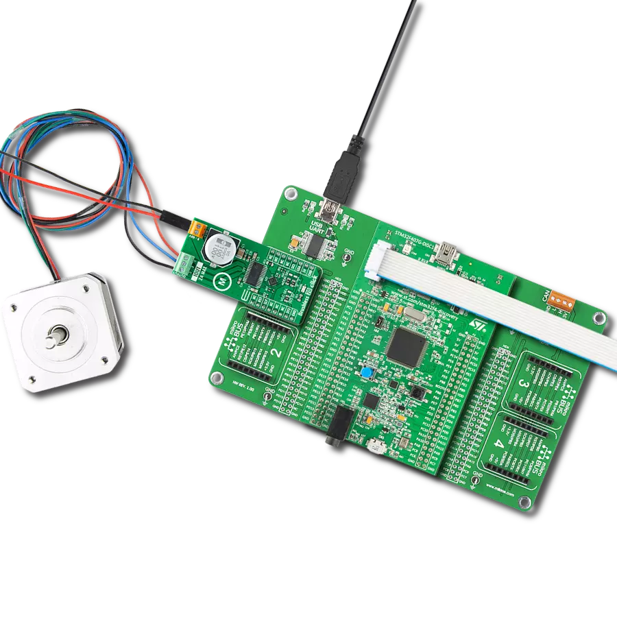 Brushless 20 Click with Discovery kit with STM32F407VG MCU
