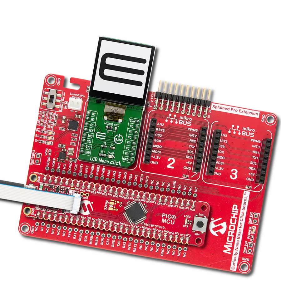 使用LS013B7DH03和PIC18F57Q43展示文字信息、数字和基本图形