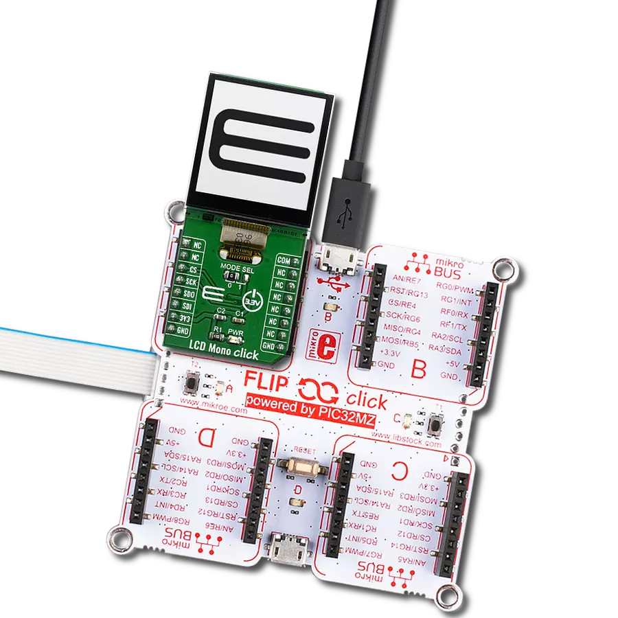 Present textual information, numbers, and basic graphics with LS013B7DH03 and PIC32MZ2048EFH100