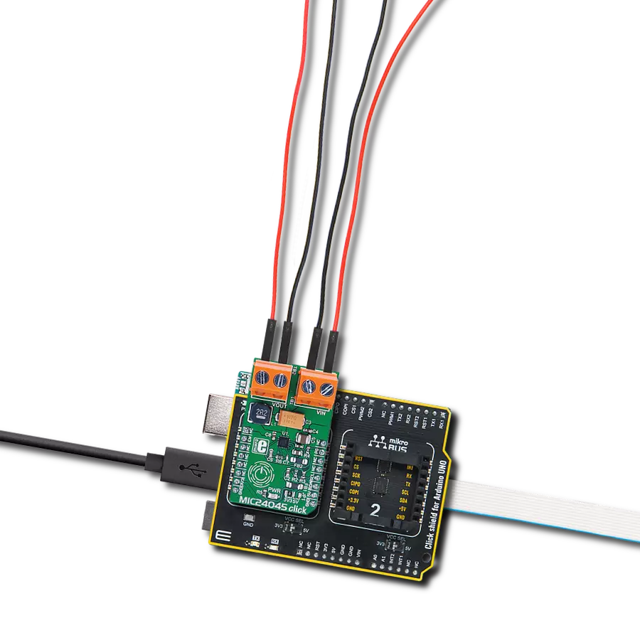 Master voltage regulation with MIC24045 and ATmega328P