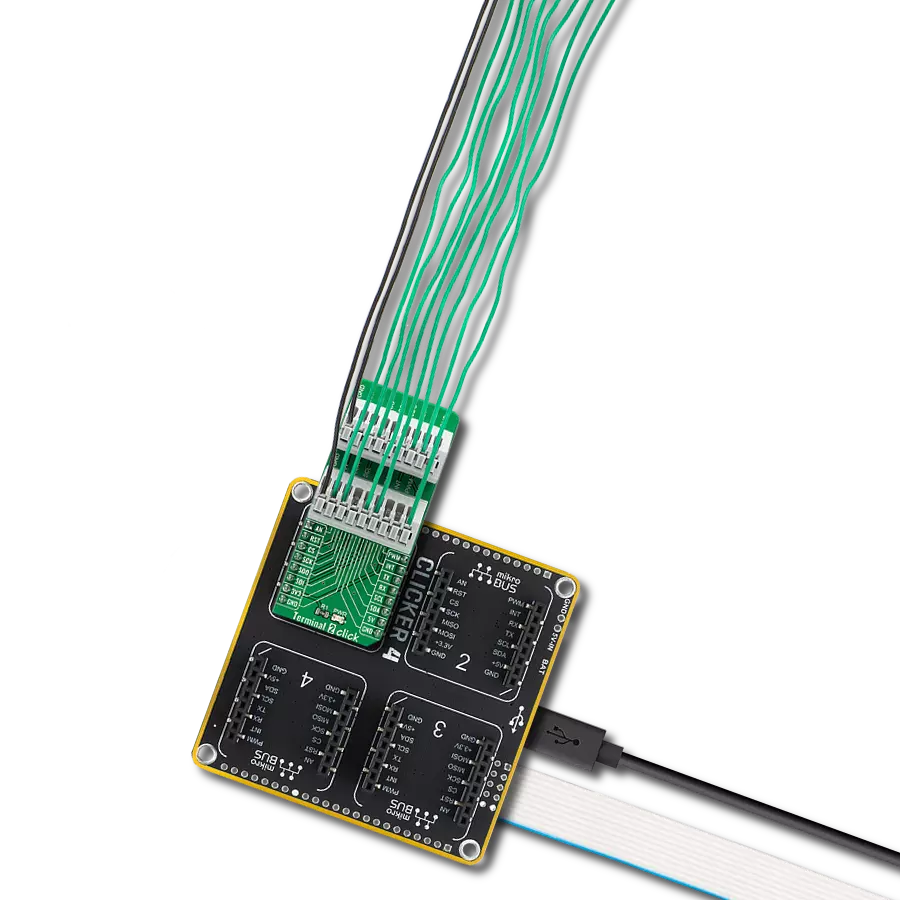 Terminal 2 Click with Clicker 4 for STM32