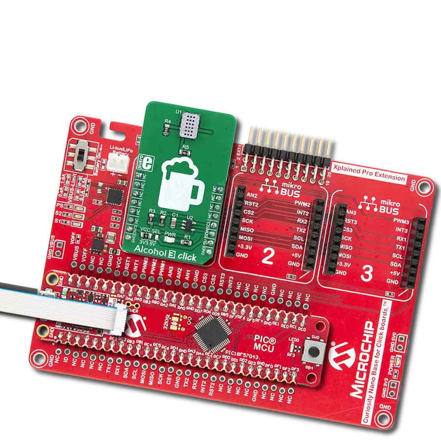 基于MiCS-5524和PIC18F57Q43的精确酒精检测