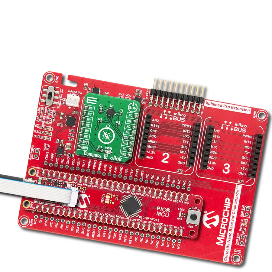 Find your true direction with MMC5883MA and PIC18F57Q43