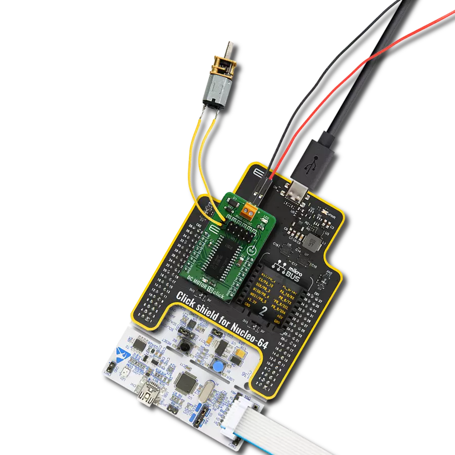 Achieve precise speed and direction control for DC motors with TLE 6208-6 G and STM32L073RZ