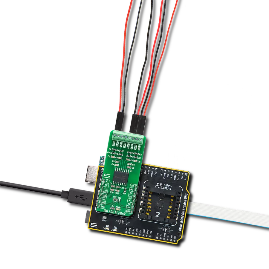 使用MAX22530和ATmega328将输入电压数字化并跨越隔离屏障传输数据