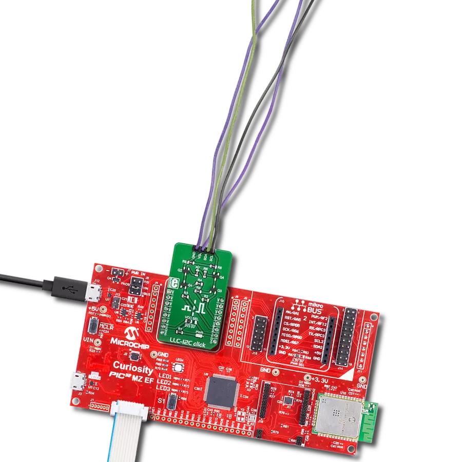 Bridge the voltage gap between I2C devices with LLC solution and PIC32MZ2048EFM100
