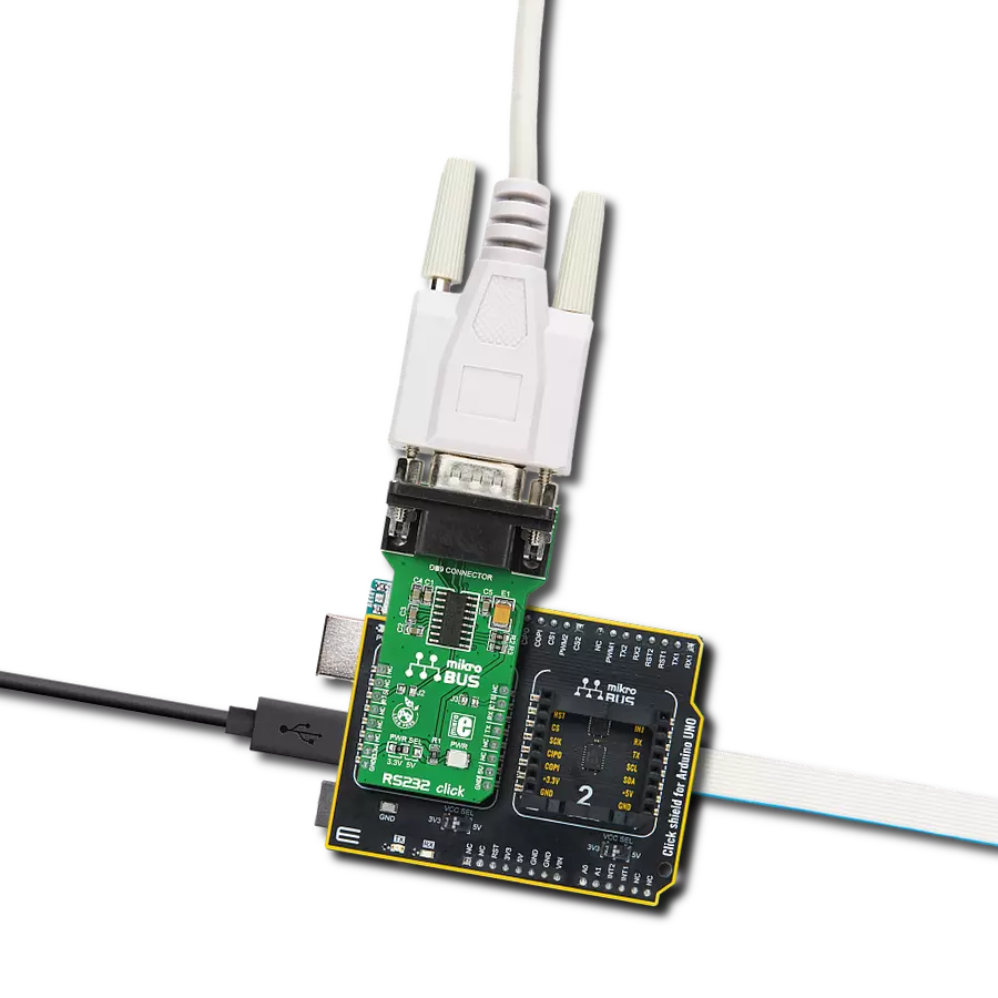 RS232 Click with Arduino UNO Rev3