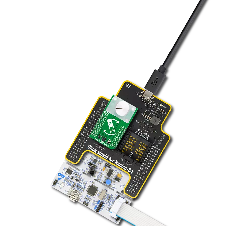 Find the angular position of the magnet with AS5070A and STM32L073RZ