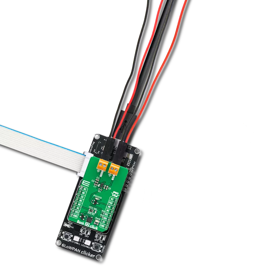 Buck 22 Click with 6LoWPAN clicker