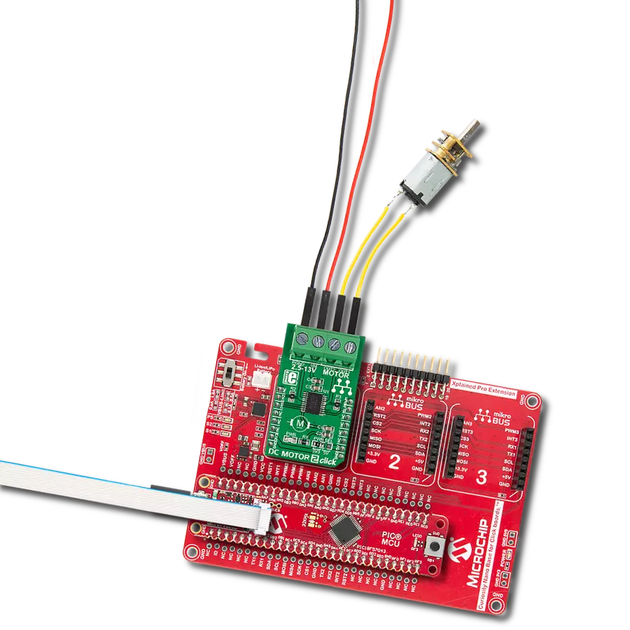 Customize DC motor's performance with TB6593FNG and PIC18F57Q43