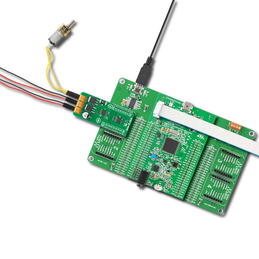 Driver 2 Click with Discovery kit with STM32F407VG MCU