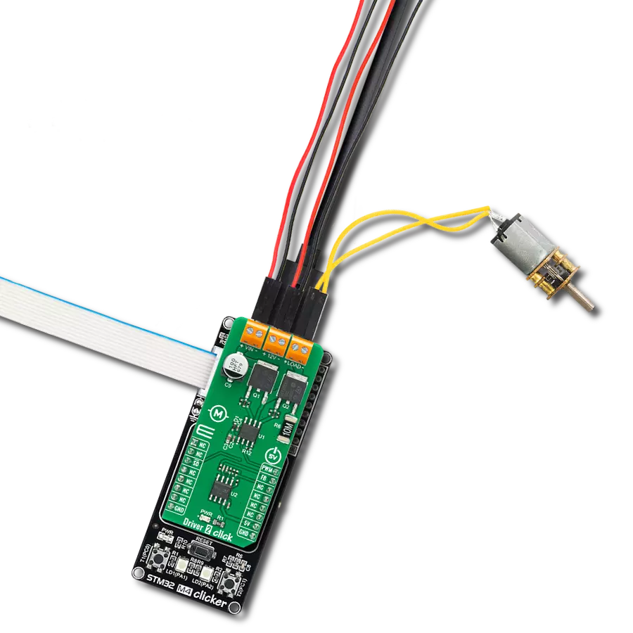 Driver 2 Click with STM32 M4 clicker