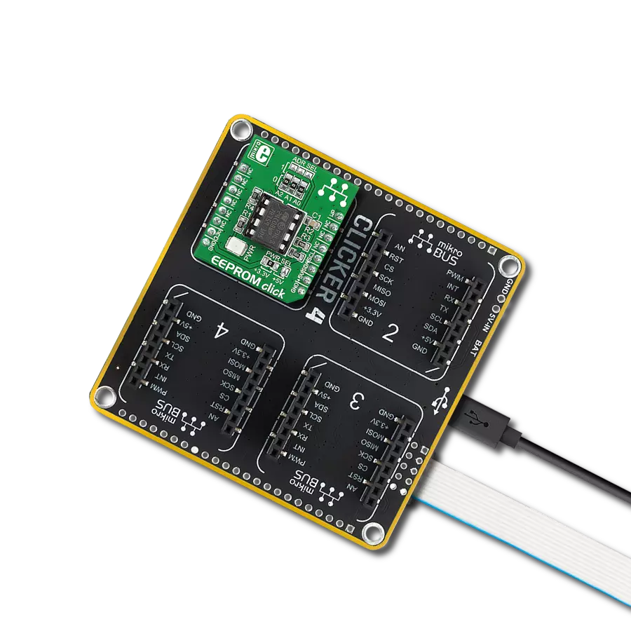 EEPROM Click with Clicker 4 for STM32