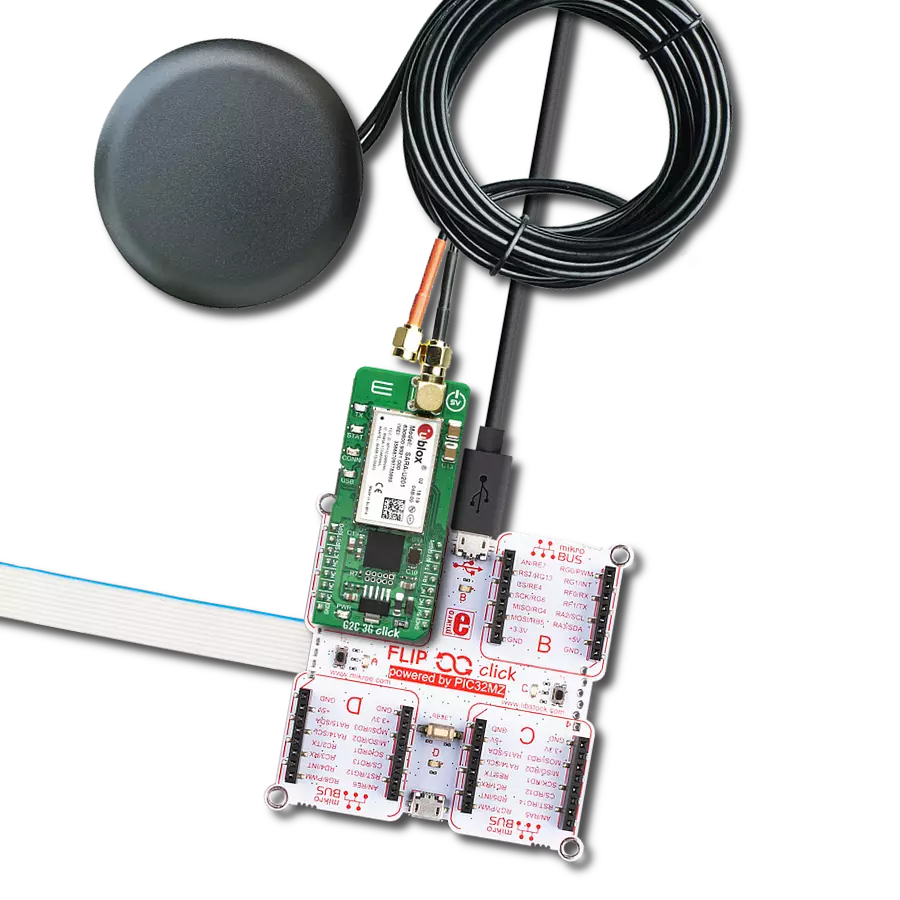 Provide seamless connectivity to the feature-rich Click Cloud platform with SARA-U201 and PIC32MZ2048EFH100