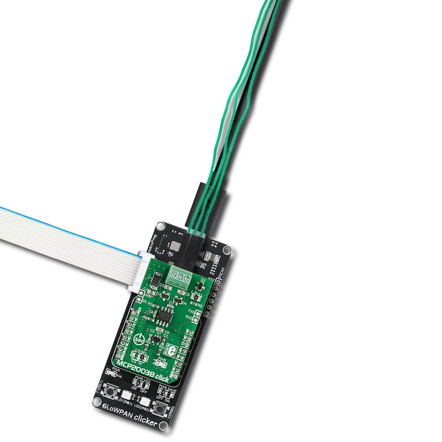 MCP2003B Click with 6LoWPAN clicker