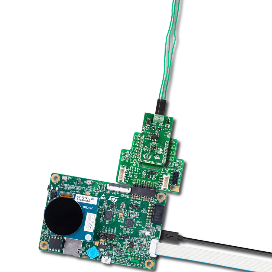 MCP2003B Click with Discovery kit with STM32L4R9AI MCU