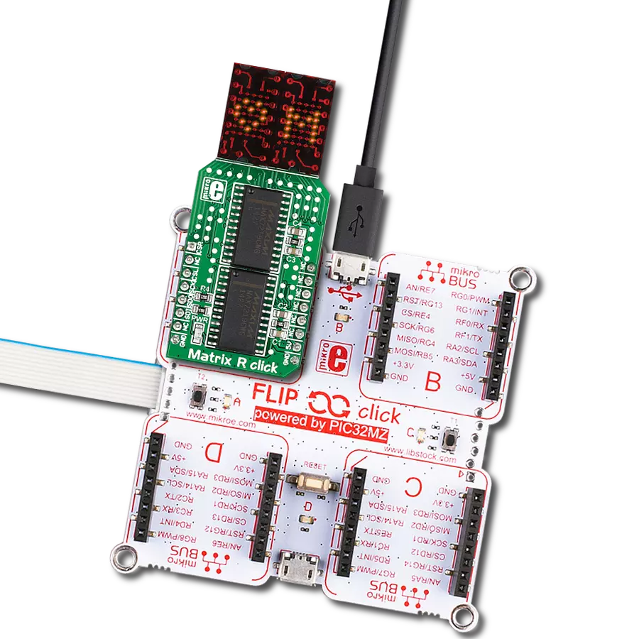 Experience the ease of dual LED matrix display control with MAX7219 and PIC32MZ2048EFH100