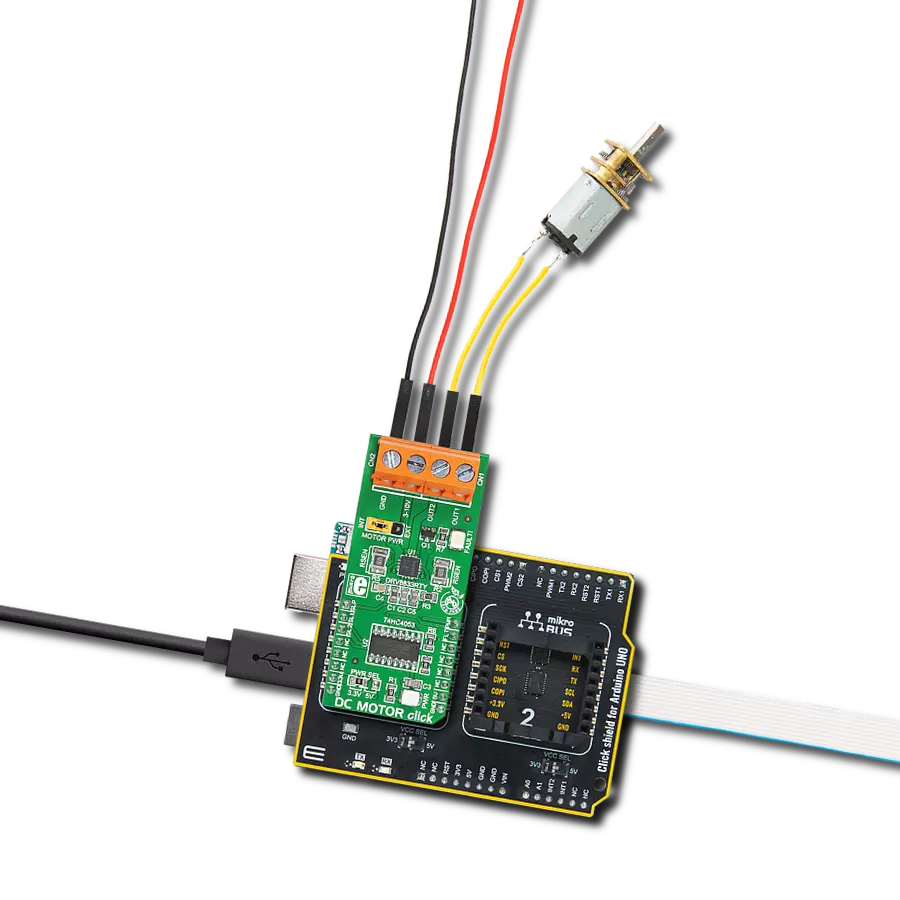 使用DRV8833和ATmega328P控制有刷直流电机的速度和方向