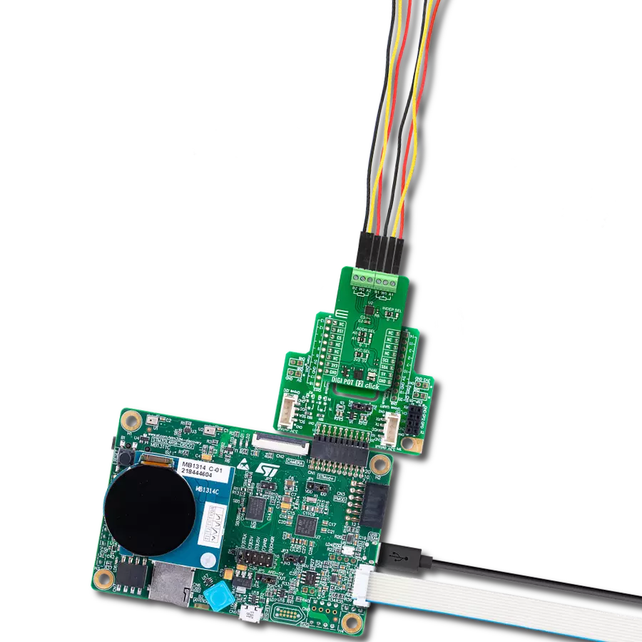 DIGI POT 12 Click with Discovery kit with STM32L4R9AI MCU