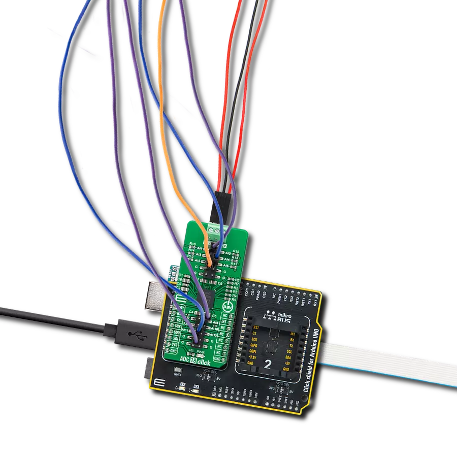 Change analog signals to digital with MAX22005 and ATmega328P
