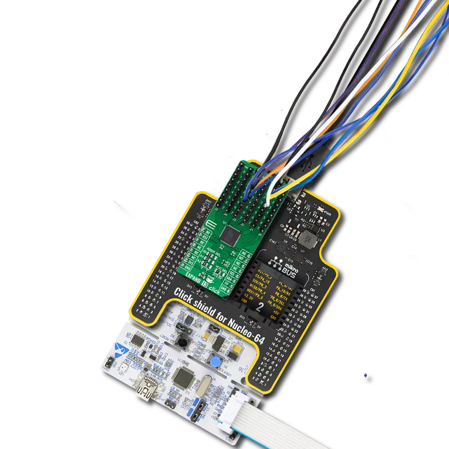 Expand 13 Click with Nucleo-64 with STM32F091RC MCU