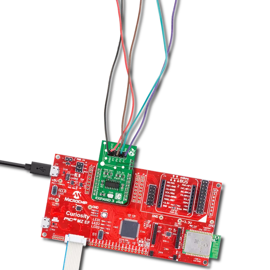 Expand the general-purpose input/output capabilities of PIC32MZ2048EFM100 with DS2408