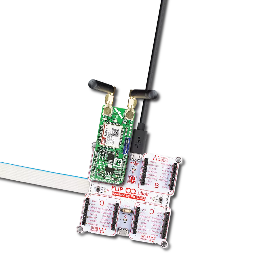 Combine GPS/GLONASS accuracy with GSM mobile communication using SIM868 and PIC32MZ2048EFH100