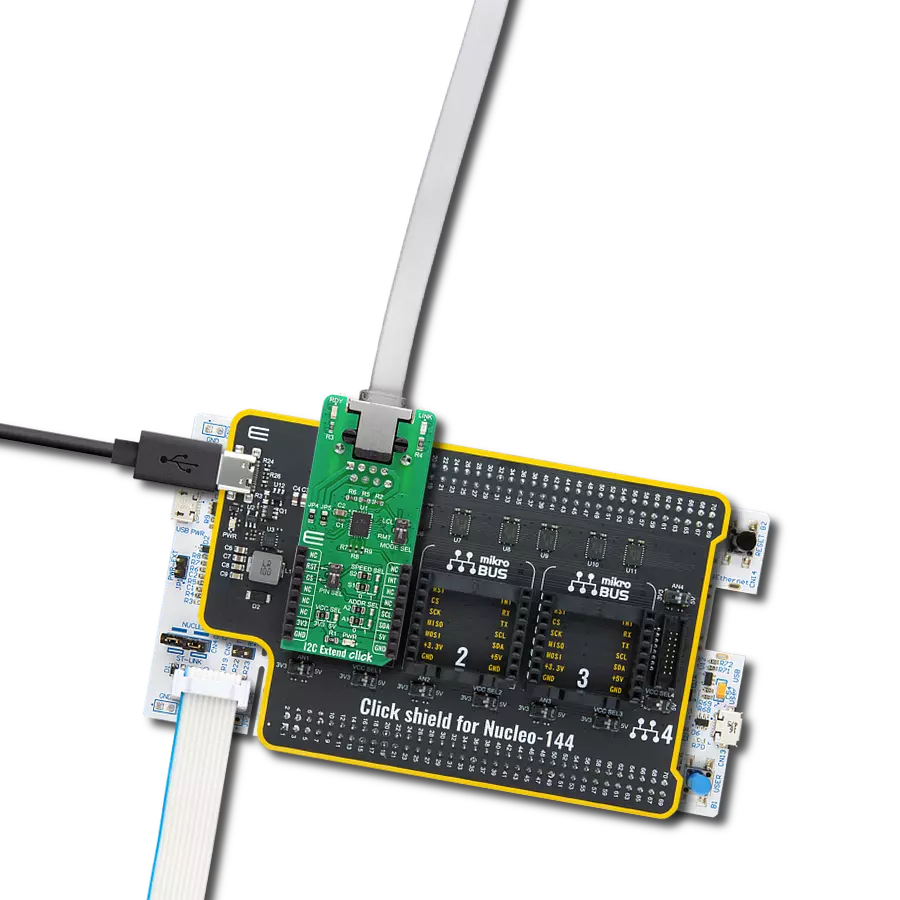 I2C Extend Click with Nucleo 144 with STM32F413ZH MCU