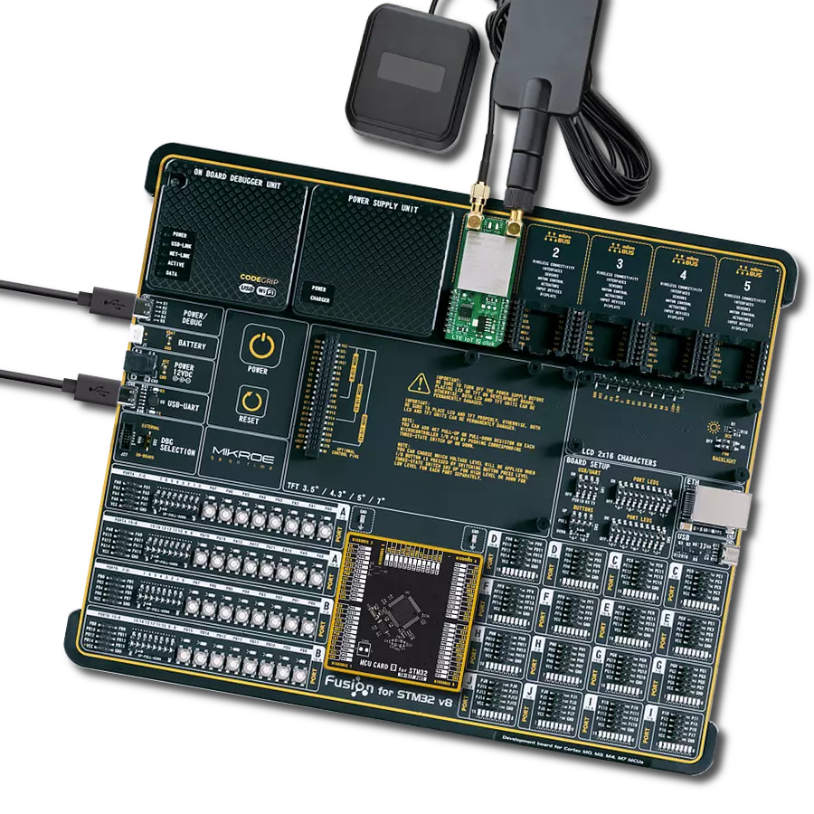 LTE IoT 2 Click with Fusion for STM32 v8