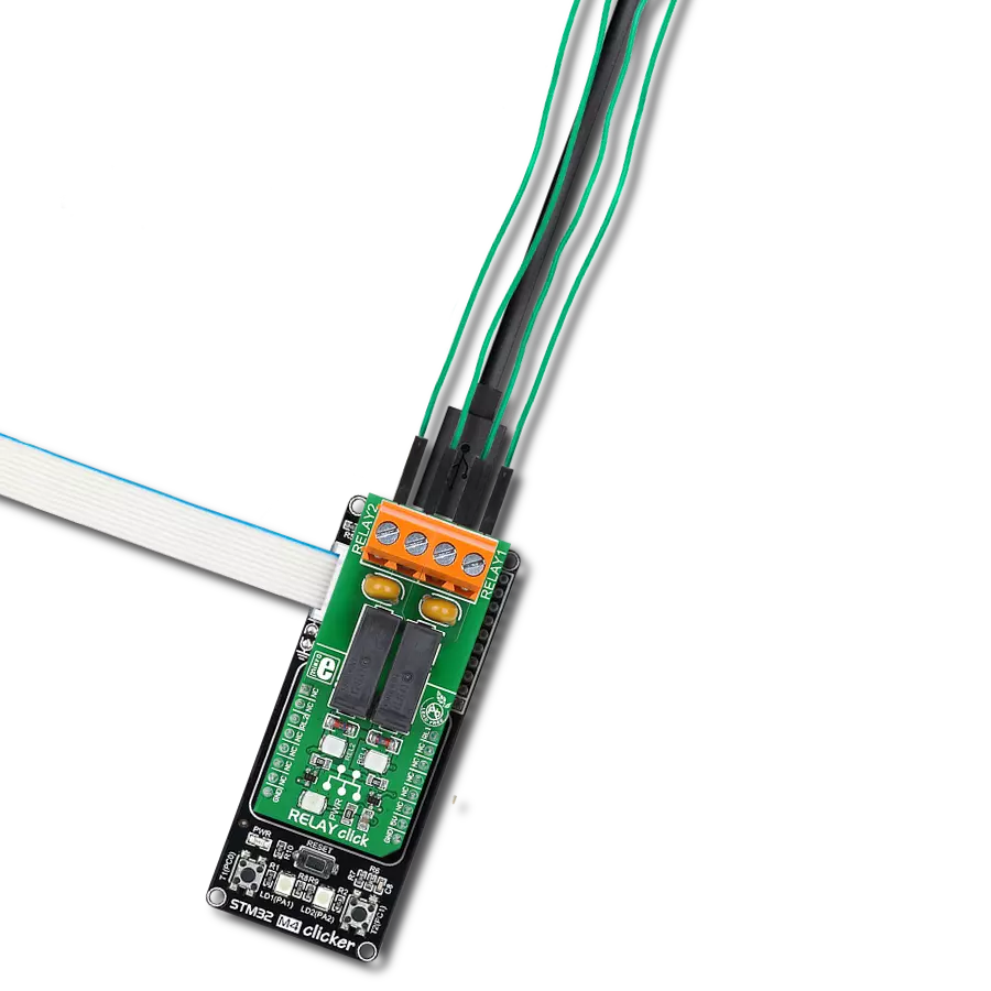 RELAY Click with STM32 M4 clicker