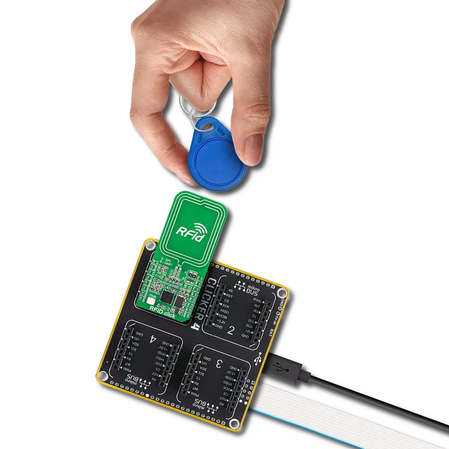 RFid Click with Clicker 4 for STM32