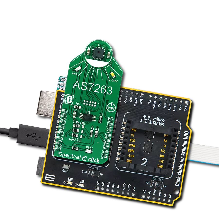 Spectral 3 Click with Arduino UNO Rev3