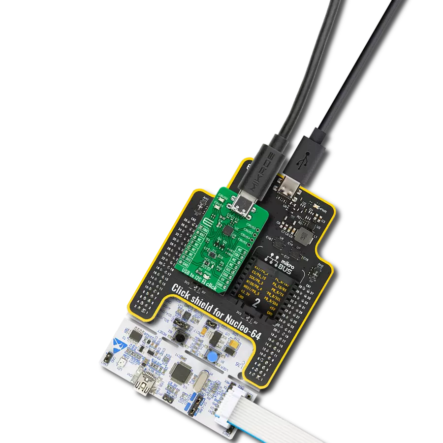 USB to I2C 2 Click with Nucleo-64 with STM32F091RC MCU