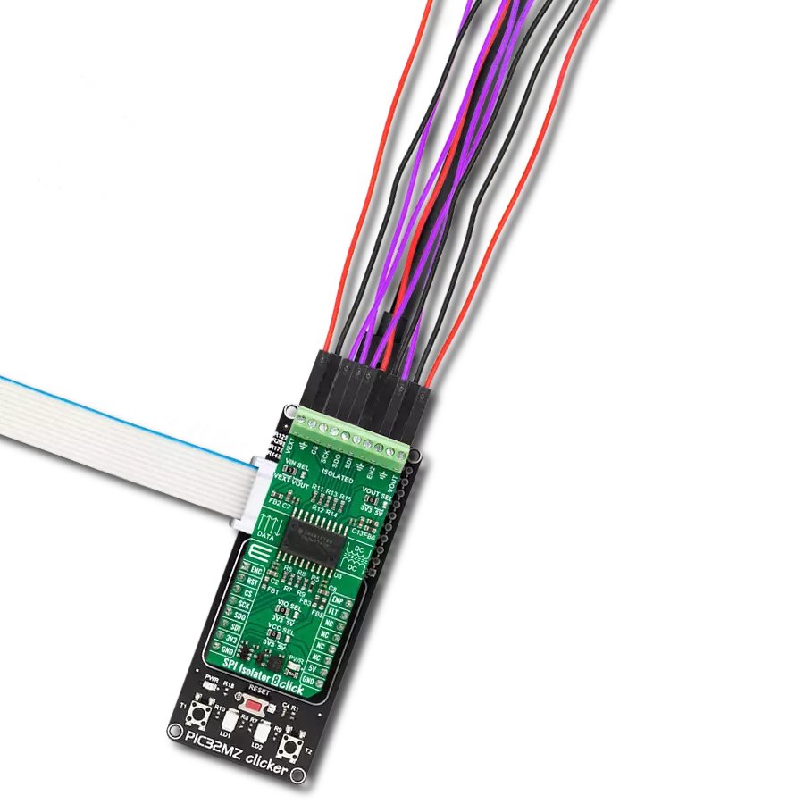 Isolate and fortify SPI data with ISOW7743 and PIC32MZ1024EFH064