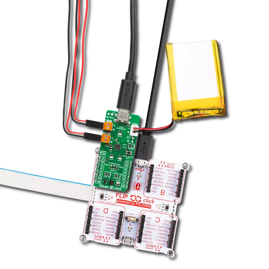 使用nPM1100和PIC32MZ2048EFH100为锂离子或聚合物电池充电