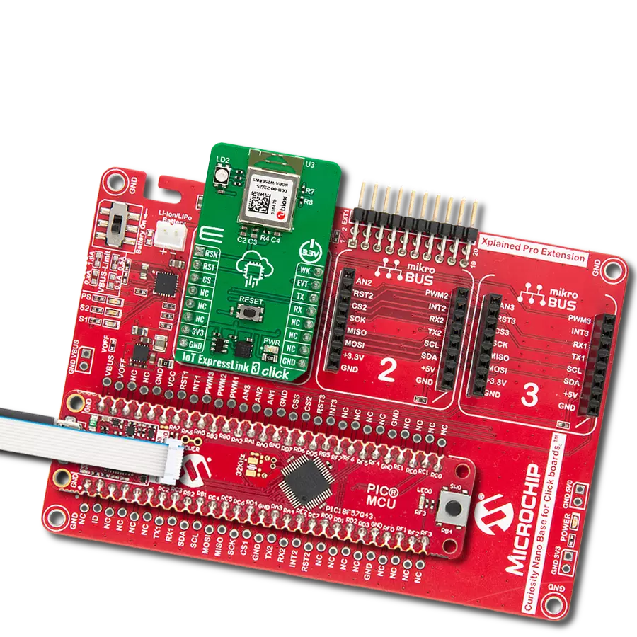 Collect, store, and analyze data effortlessly across various applications with NORA-W256WS and PIC18F57Q43