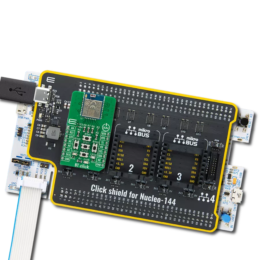 BT Click with Nucleo 144 with STM32F413ZH MCU