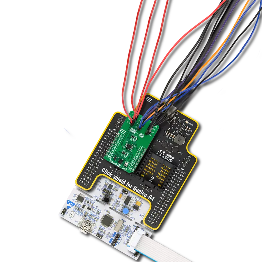 Expand 11 Click with Nucleo-64 with STM32F091RC MCU