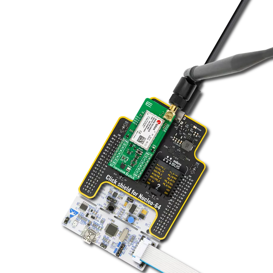 IoT ExpressLink 2 Click with Nucleo-64 with STM32F091RC MCU