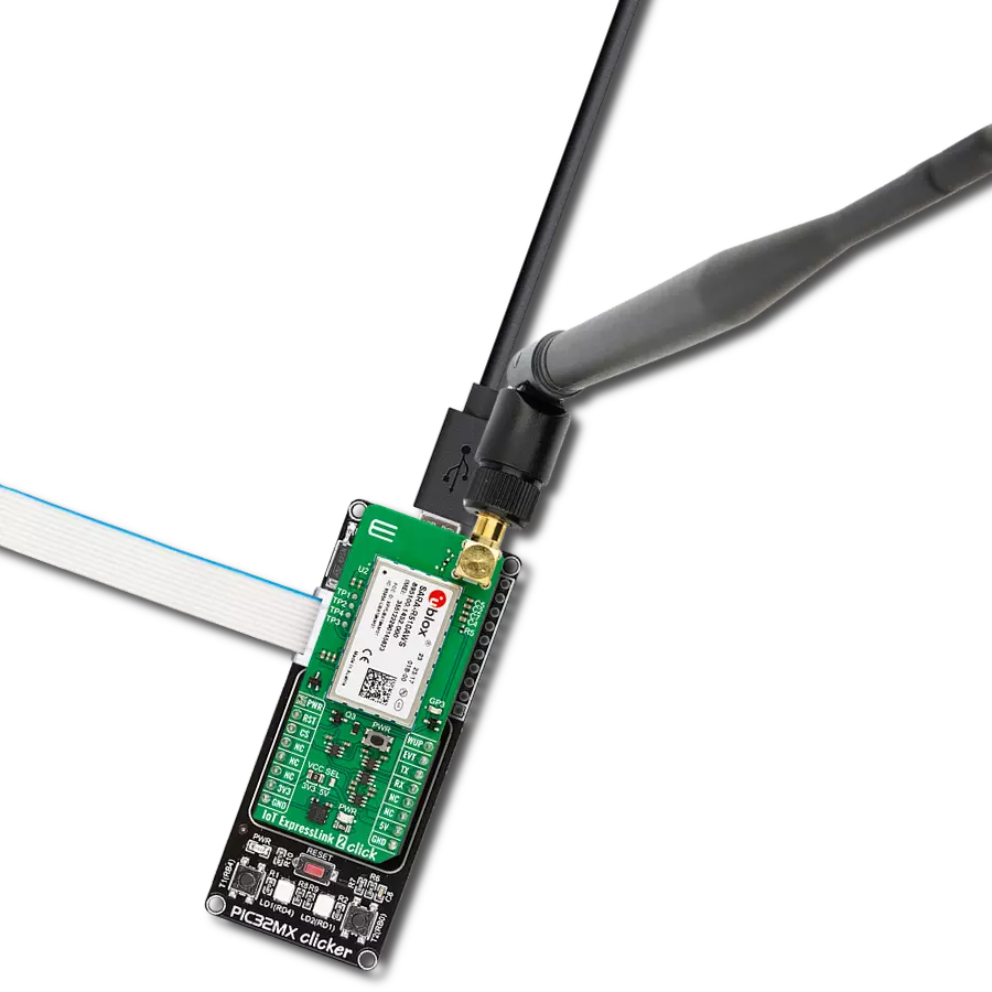 IoT ExpressLink 2 Click with PIC32MX clicker