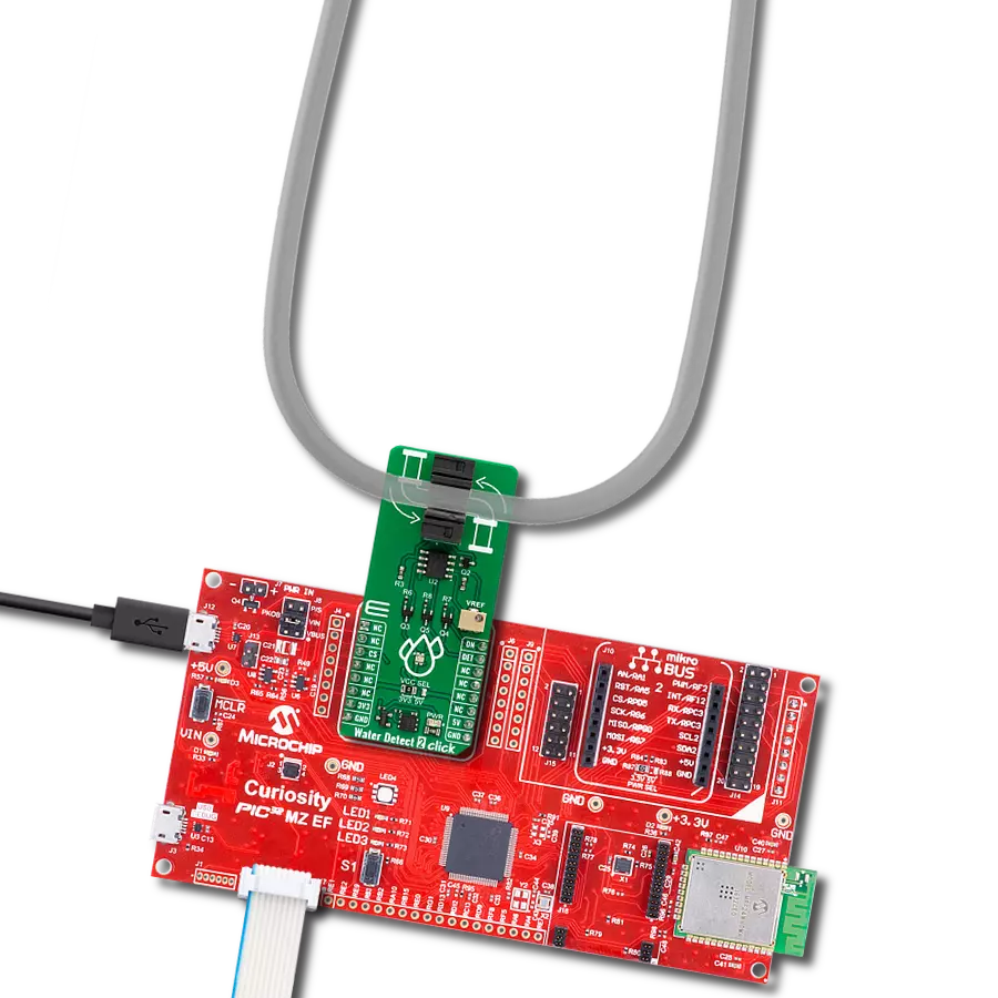 Monitor liquid flow with OPB350L250 and PIC32MZ2048EFM100