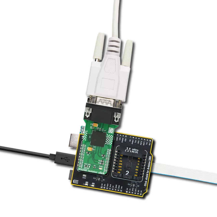 Enable secure RS232 communication in industrial settings with ADM3252E and ATmega328