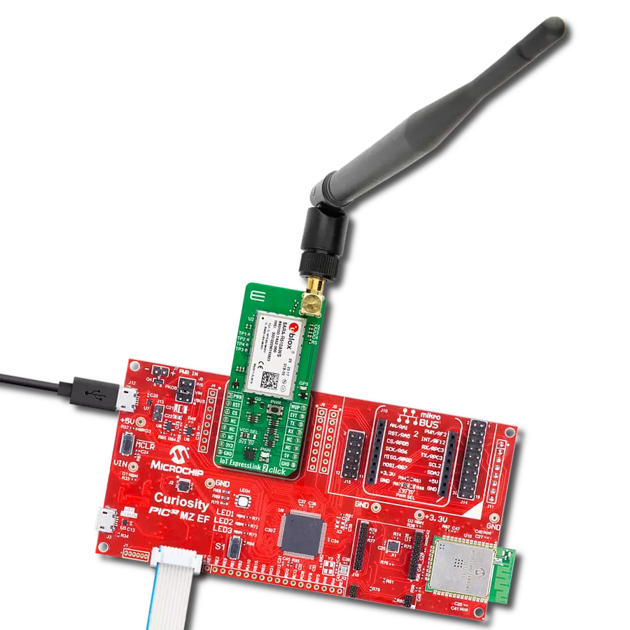 IoT ExpressLink 2 Click with Curiosity PIC32 MZ EF