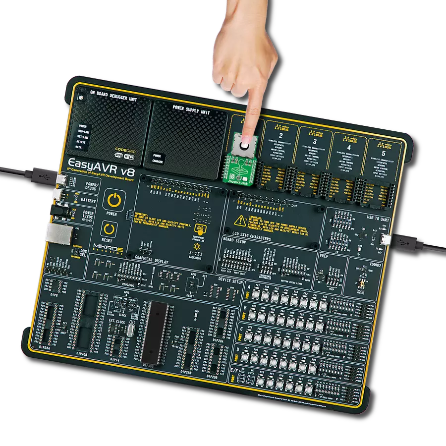 Joystick Click with EasyAVR v8