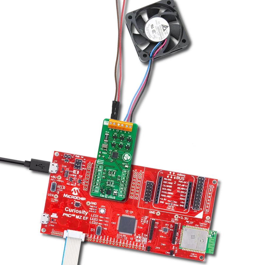 Achieve high-performance cooling with minimal noise and vibration with the A5932 and PIC32MZ2048EFM100