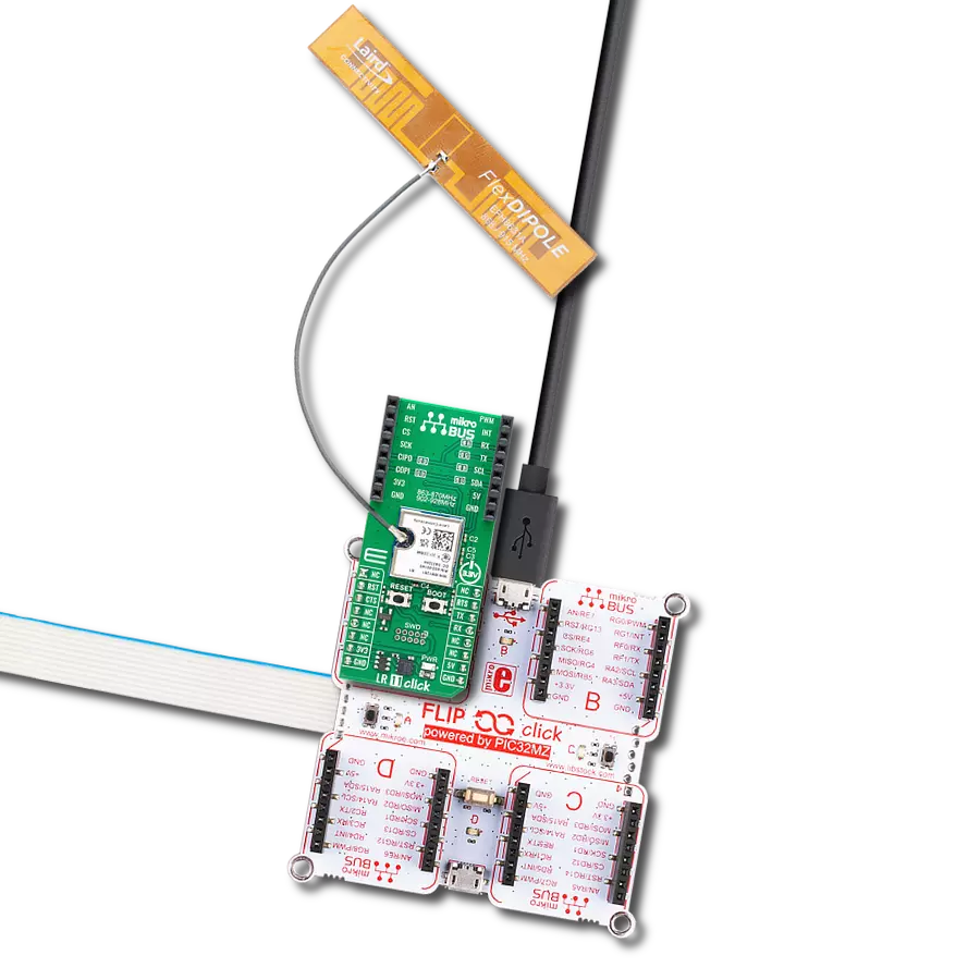 Achieve secure and reliable data transfer over long distances with minimal power consumption using 453-00139R and PIC32MZ2048EFH100