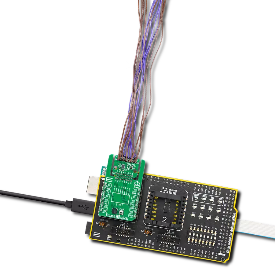 Expand 19 Click with Arduino Mega 2560 Rev3