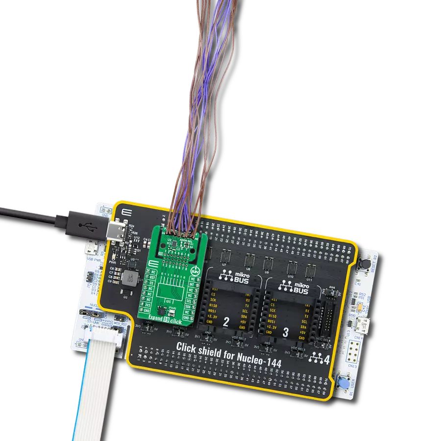 Expand 19 Click with Nucleo-144 with STM32L4R5ZI MCU