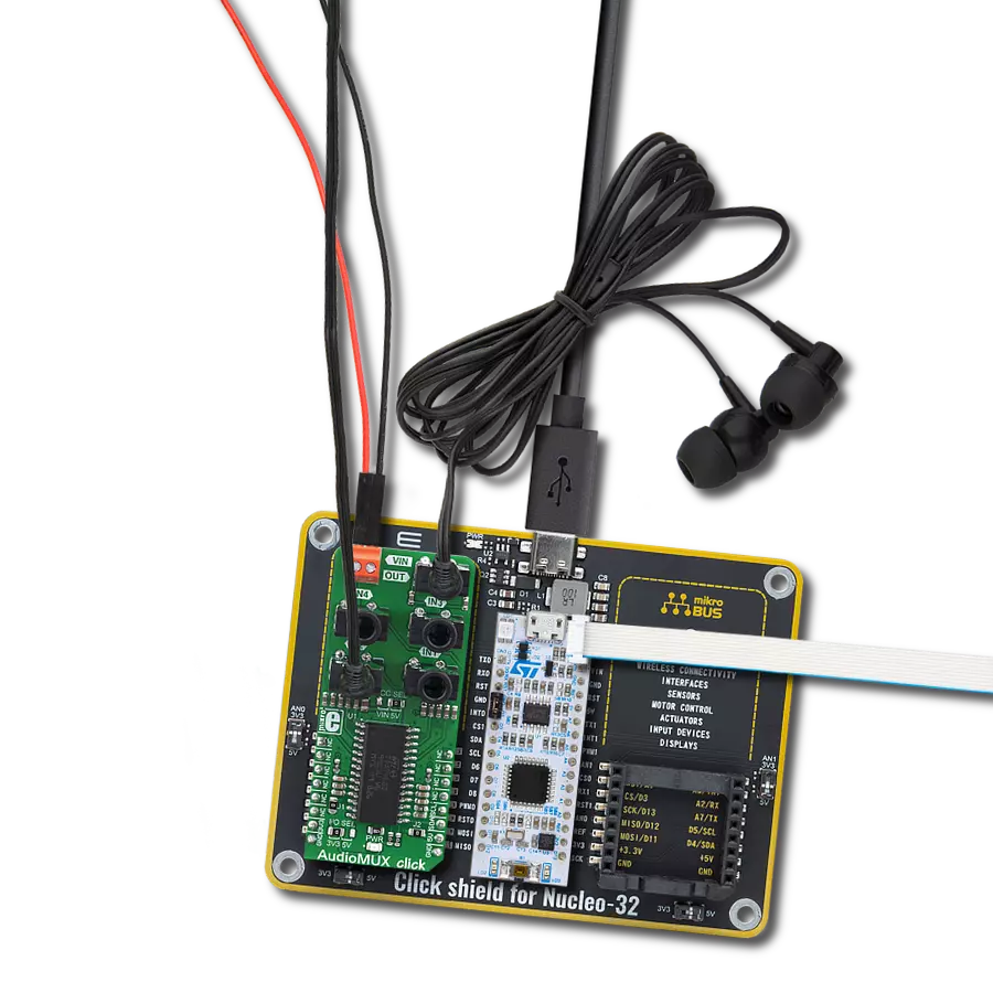 Unlock the potential of your audio sources with TDA7468 combined with STM32F031K6
